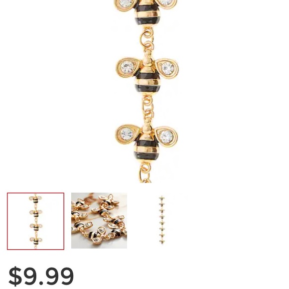 Bumble bee beads/charms (lot of 2 strands) - Picture 2 of 7